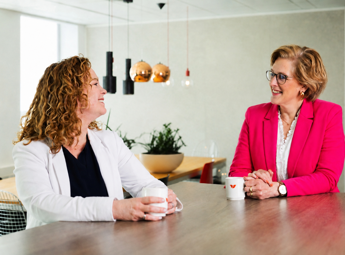 Linda van Slooten en Anja Japink receptie