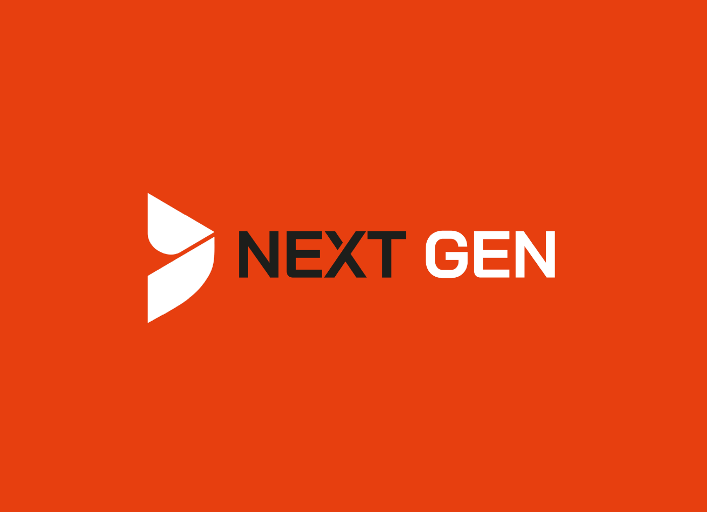 Logo NEXT Gen veel rood ruimte