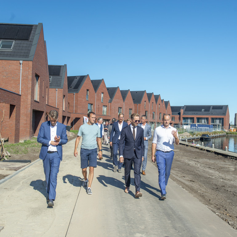 Groningen Meerstad weth van Neijenhuis met minister Hugo de Jong 2